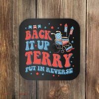 Groovy Back Up Terry Put It In Reverse Firework 4th Of July Coaster thumb 0