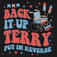 Groovy Back Up Terry Put It In Reverse Firework 4th Of July Coaster thumb 2