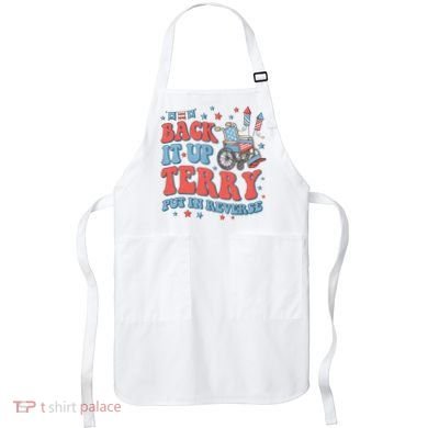 Groovy Back Up Terry Put It In Reverse Firework 4th Of July Apron
