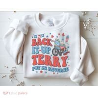 Groovy Back Up Terry Put It In Reverse Firework 4th Of July Sweatshirt thumb 2