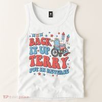 Groovy Back Up Terry Put It In Reverse Firework 4th Of July Tank Top thumb 2