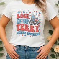 Groovy Back Up Terry Put It In Reverse Firework 4th Of July Women's T-Shirt thumb 2