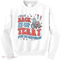 Groovy Back Up Terry Put It In Reverse Firework 4th Of July Kids Sweatshirt thumb 0