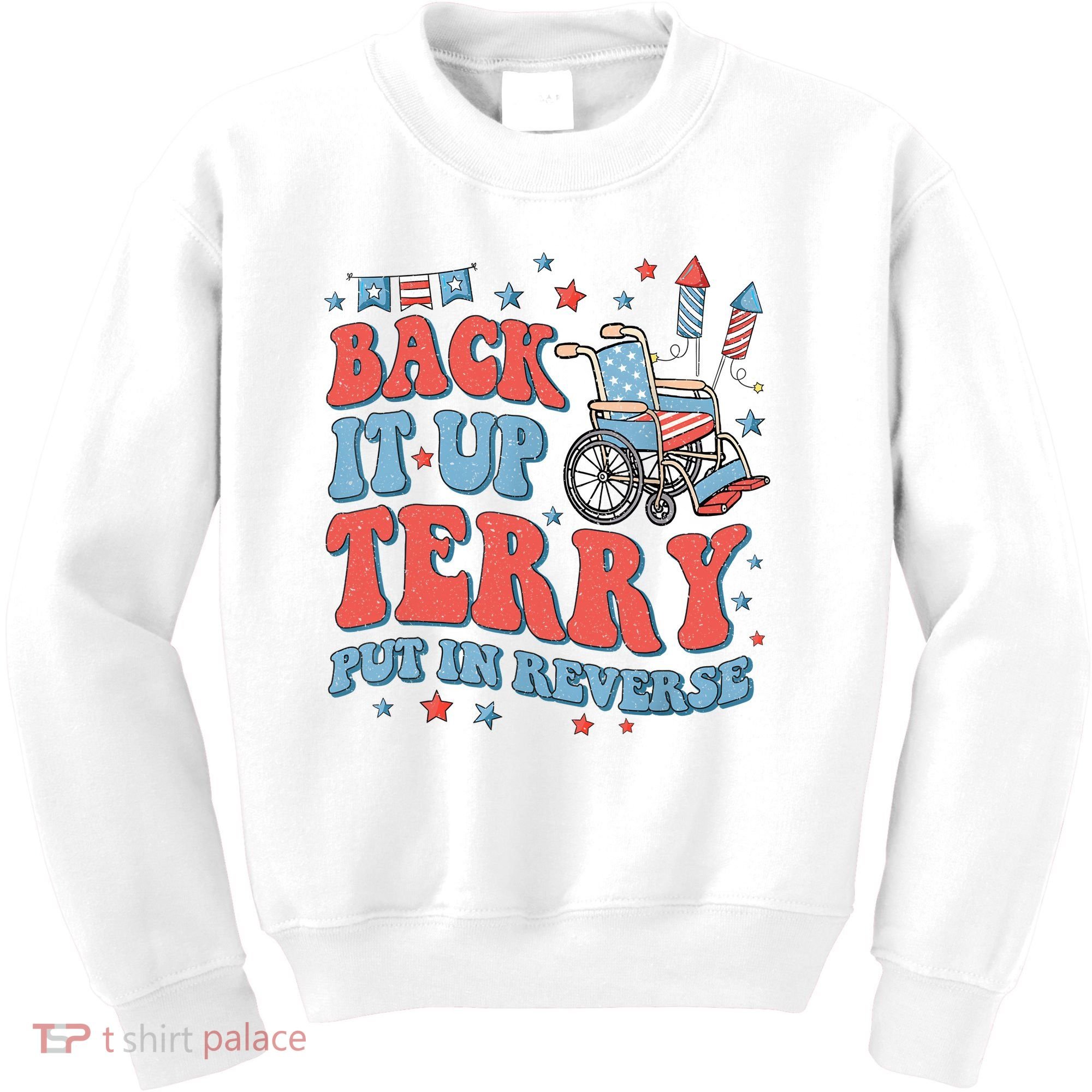 Groovy Back Up Terry Put It In Reverse Firework 4th Of July Kids Sweatshirt