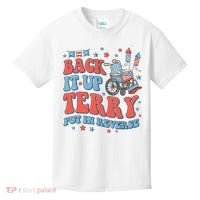 Groovy Back Up Terry Put It In Reverse Firework 4th Of July Kids T-Shirt thumb 0
