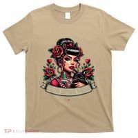 Gatos Before Vatos Unless The Vato Has Gatos Chingona Tattoo T-Shirt thumb 0