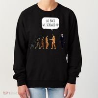 Go Back We Screwed Up Funny Anti Biden Human Evolution Women's Sweatshirt thumb 0