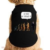 Go Back We Screwed Up Funny Anti Biden Human Evolution Doggie Tank thumb 0