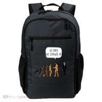 Go Back We Screwed Up Funny Anti Biden Human Evolution Backpack thumb 0