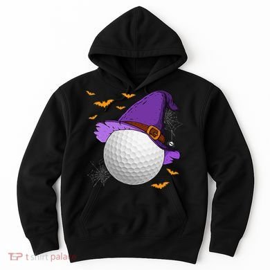 Golf Ball Witch Hat Pumpkin Spooky Halloween Costume Hoodie
