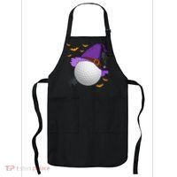 Golf Ball Witch Hat Pumpkin Spooky Halloween Costume Apron thumb 0