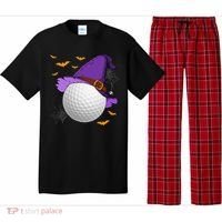 Golf Ball Witch Hat Pumpkin Spooky Halloween Costume Pajama Set thumb 0