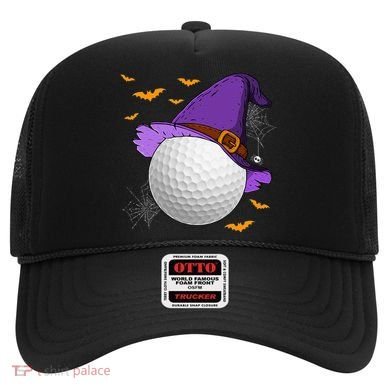 Golf Ball Witch Hat Pumpkin Spooky Halloween Costume Hat