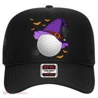 Golf Ball Witch Hat Pumpkin Spooky Halloween Costume Hat thumb 0
