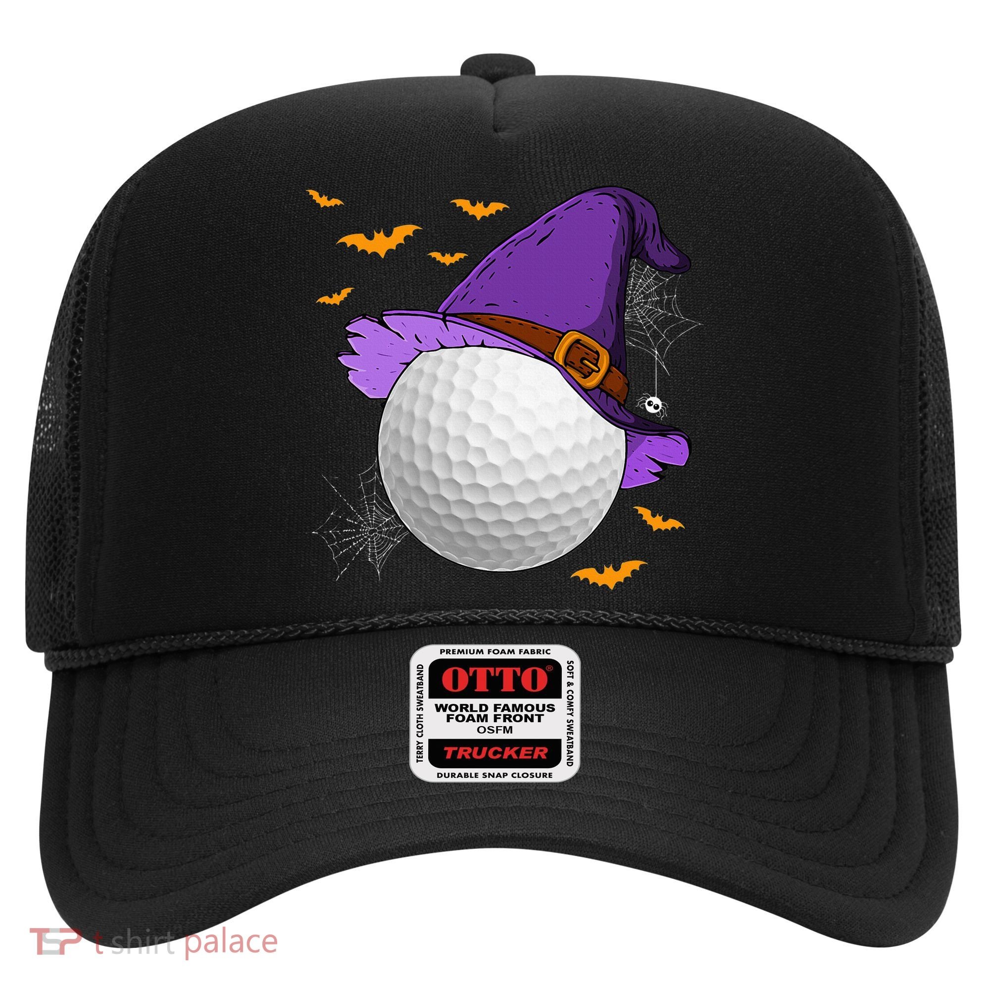 Golf Ball Witch Hat Pumpkin Spooky Halloween Costume Hat