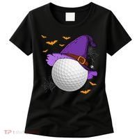 Golf Ball Witch Hat Pumpkin Spooky Halloween Costume Women's T-Shirt thumb 0