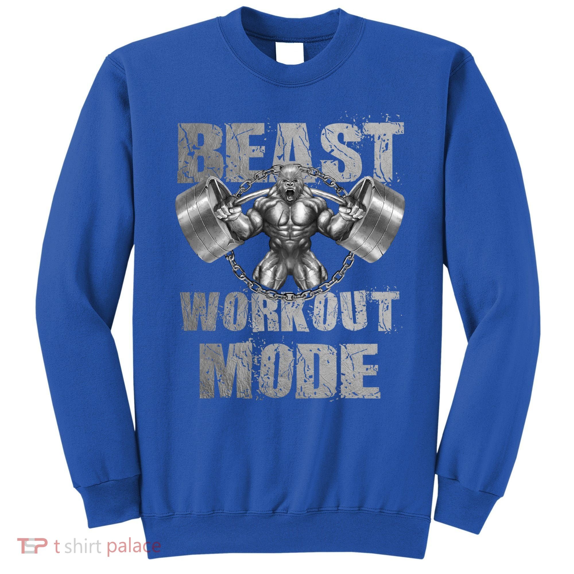 Gorilla Beast Workout Mode Lifting Weights Fitness Gym Meaningful Gift Sweatshirt