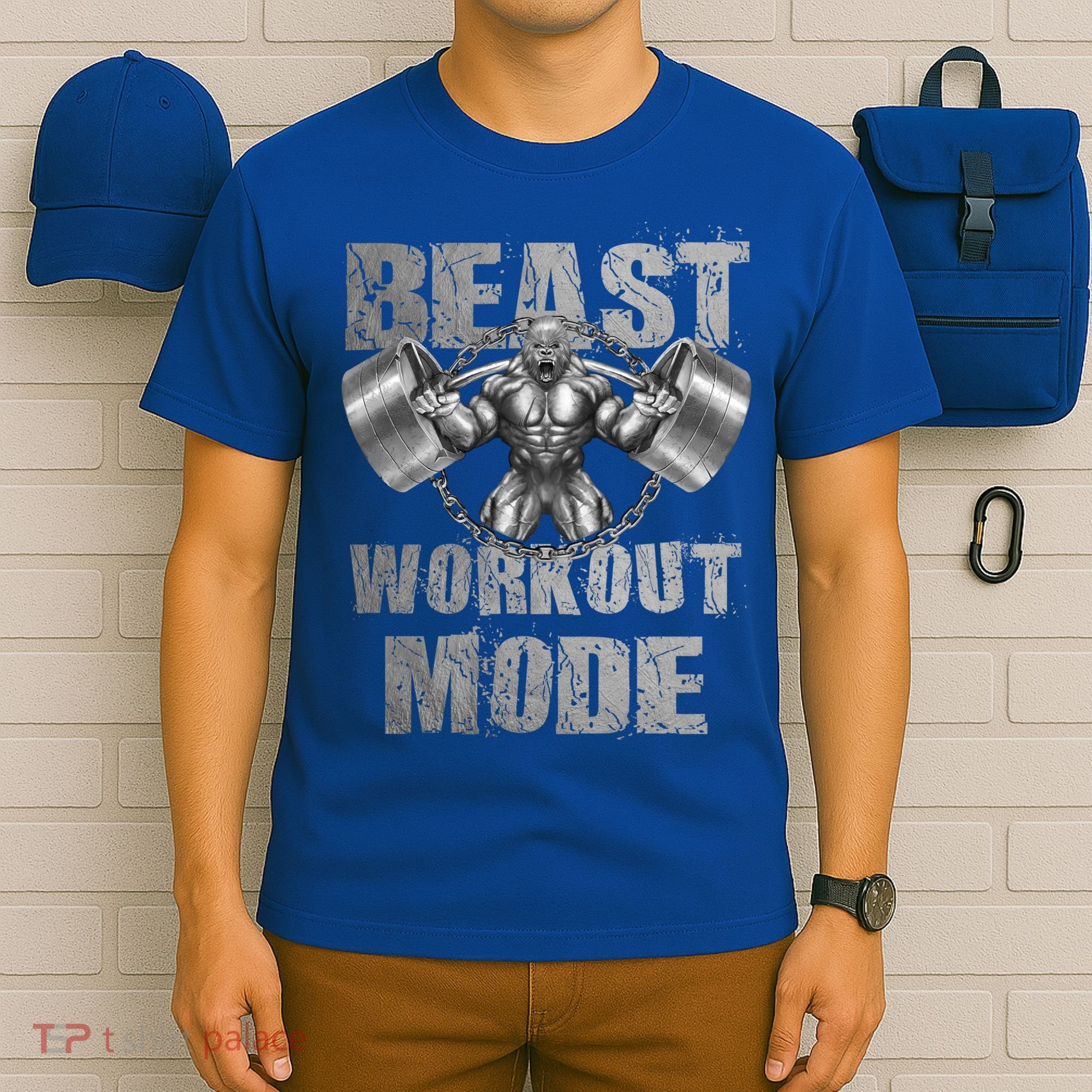 Gorilla Beast Workout Mode Lifting Weights Fitness Gym Meaningful Gift T-Shirt