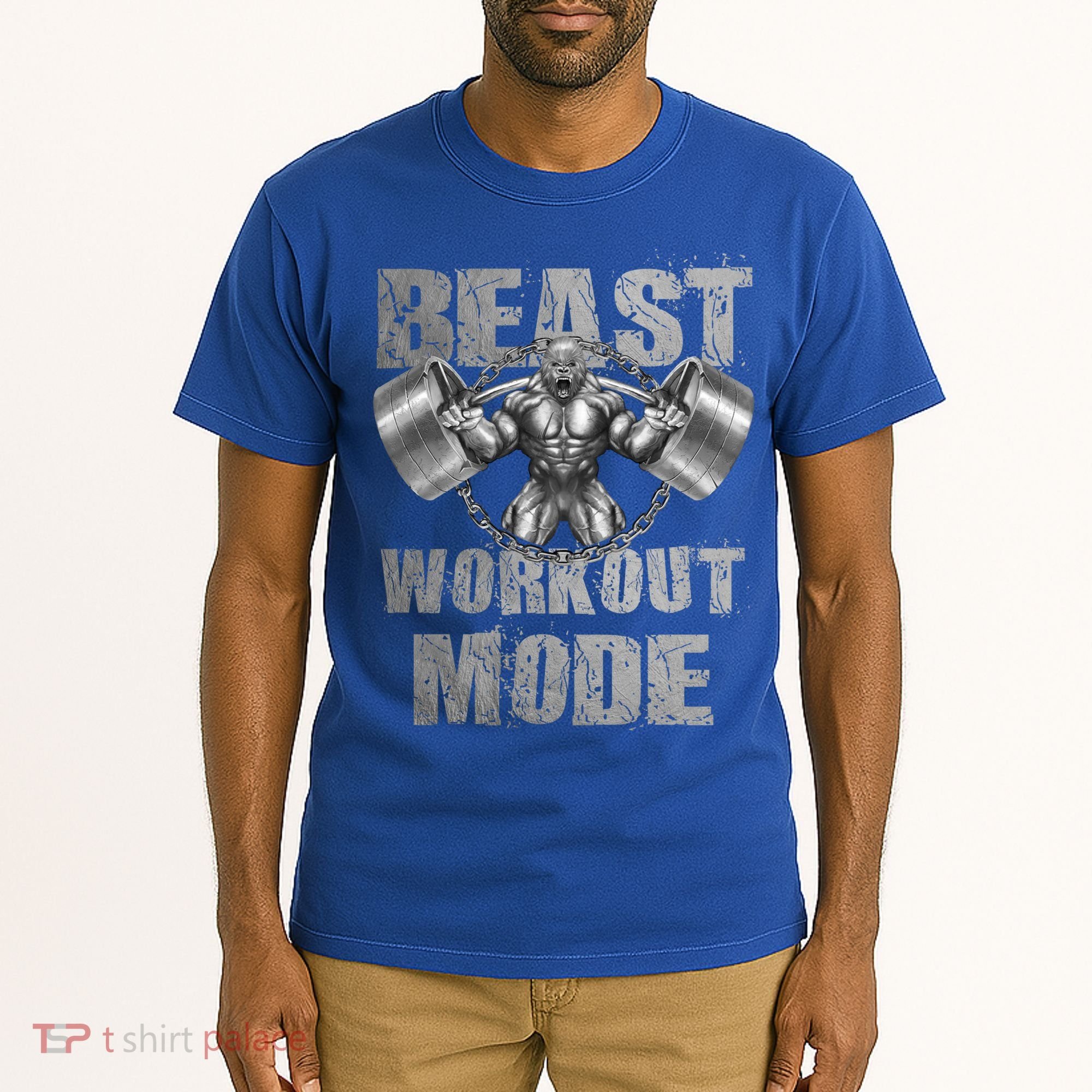 Gorilla Beast Workout Mode Lifting Weights Fitness Gym Meaningful Gift Tall T-Shirt