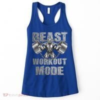Gorilla Beast Workout Mode Lifting Weights Fitness Gym Meaningful Gift Women's Tank Top thumb 0