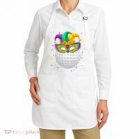 Golf Ball With Jester Hat Mardi Gras Fat Tuesday Parade Apron thumb 2