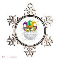 Golf Ball With Jester Hat Mardi Gras Fat Tuesday Parade Ornament thumb 0