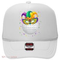 Golf Ball With Jester Hat Mardi Gras Fat Tuesday Parade Hat thumb 0