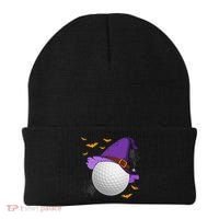 Golf Ball Witch Hat Pumpkin Spooky Halloween Costume Beanie thumb 0