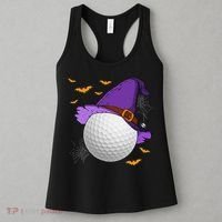 Golf Ball Witch Hat Pumpkin Spooky Halloween Costume Women's Tank Top thumb 3