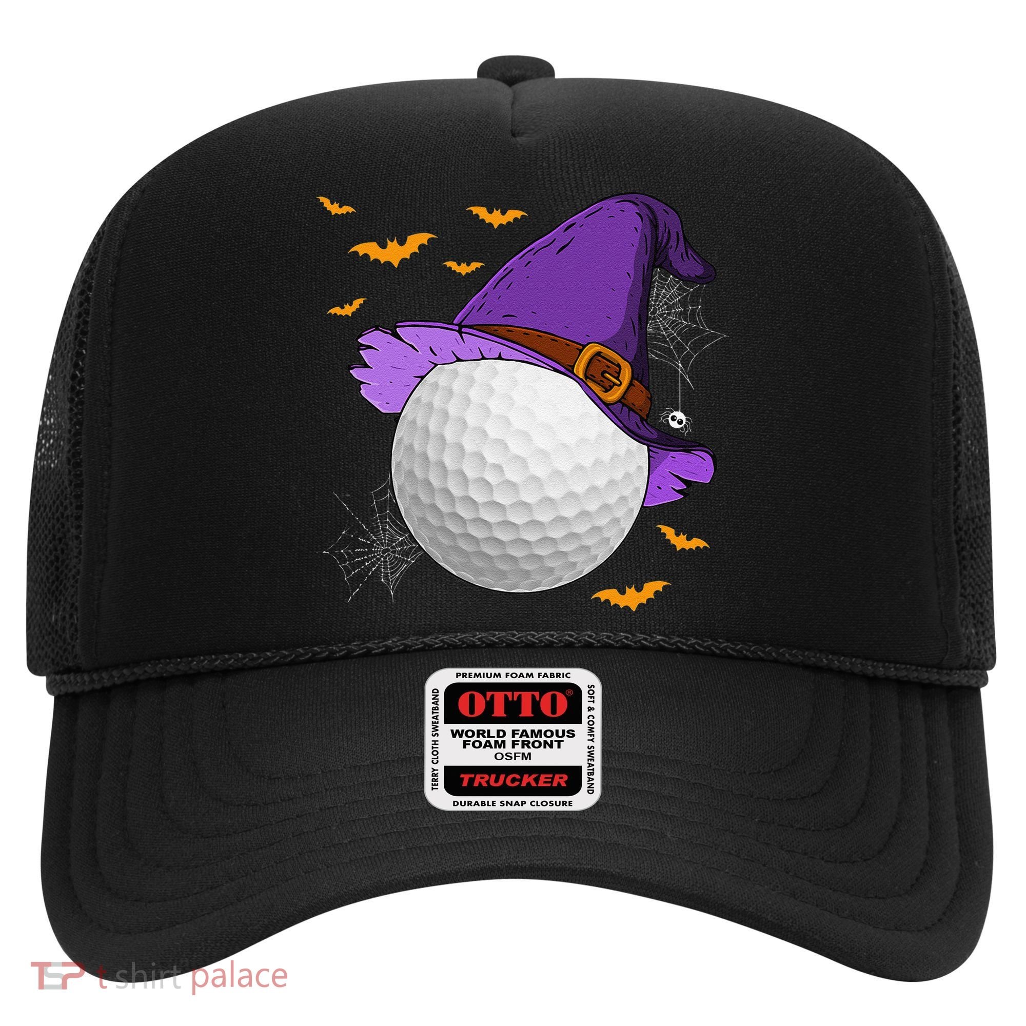 Golf Ball Witch Hat Pumpkin Spooky Halloween Costume Hat