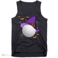 Golf Ball Witch Hat Pumpkin Spooky Halloween Costume Tank Top thumb 0