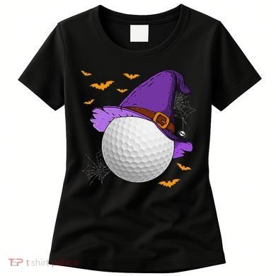 Golf Ball Witch Hat Pumpkin Spooky Halloween Costume Women's T-Shirt