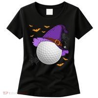 Golf Ball Witch Hat Pumpkin Spooky Halloween Costume Women's T-Shirt thumb 0