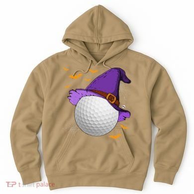 Golf Ball Witch Hat Pumpkin Spooky Halloween Costume Hoodie
