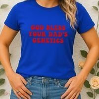 God Bless Your DadS Genetics Women's T-Shirt thumb 2