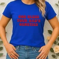 God Bless Your DadS Genetics Women's T-Shirt thumb 2