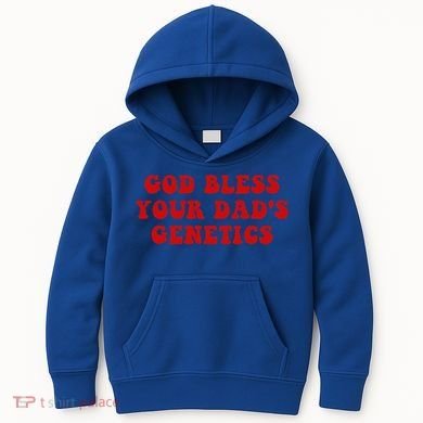 God Bless Your DadS Genetics Kids Hoodie