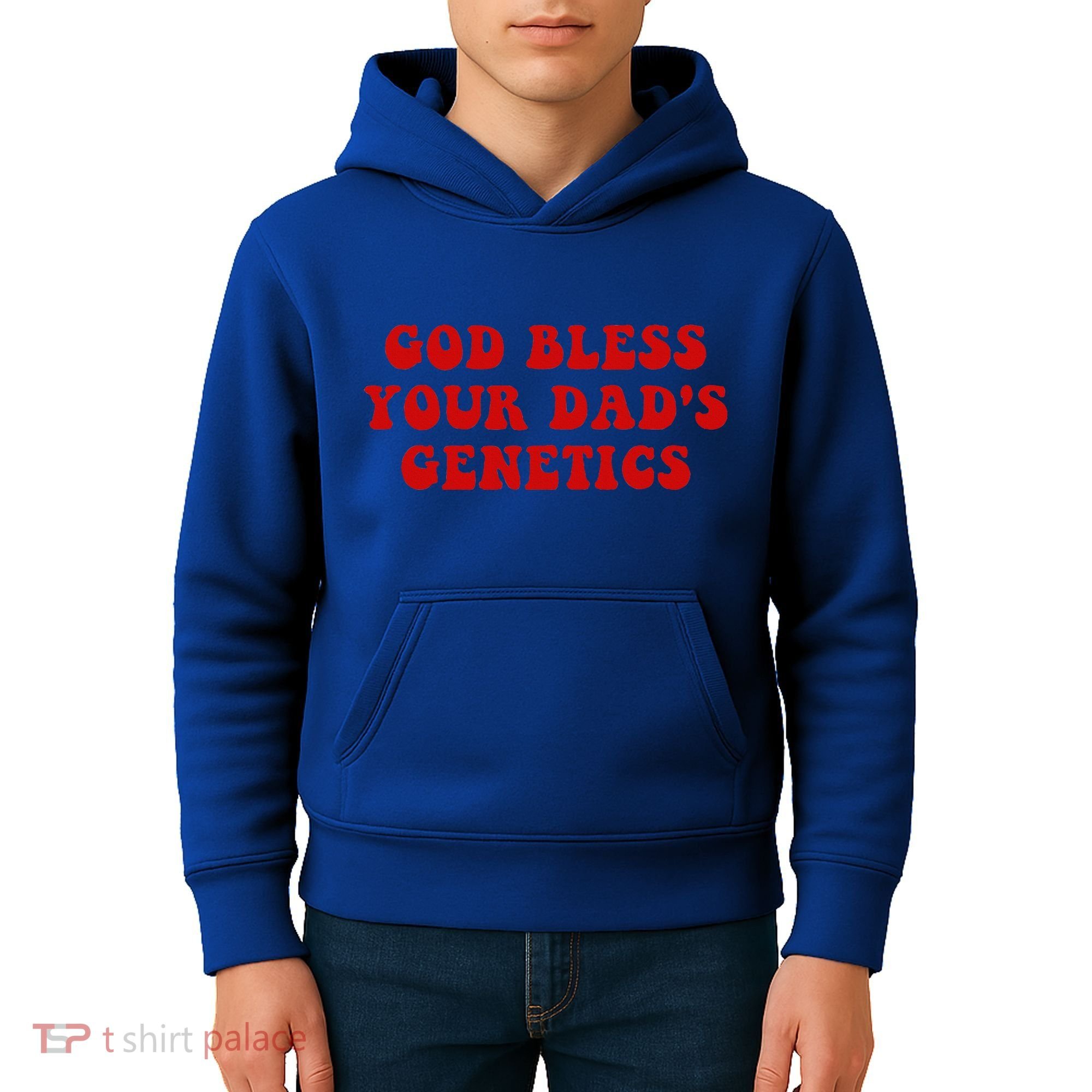 God Bless Your DadS Genetics Kids Hoodie