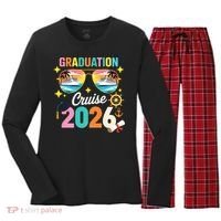 Graduation Cruise 2026 Senior Trip Women's Long Sleeve Flannel Pajama Set  thumb 0