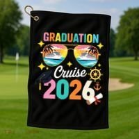 Graduation Cruise 2026 Senior Trip Golf Towel thumb 1