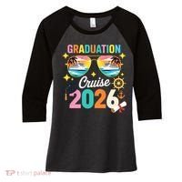 Graduation Cruise 2026 Senior Trip Women's Tri-Blend 3/4-Sleeve Raglan Shirt thumb 0