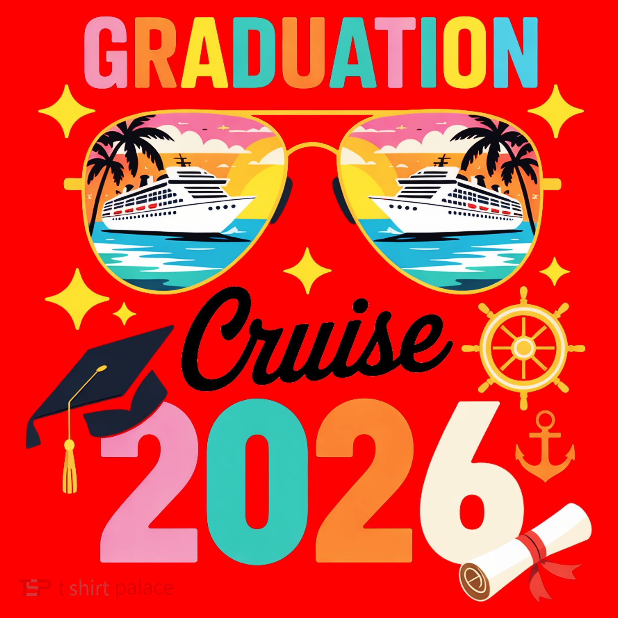 Graduation Cruise 2026 Senior Trip Santa Hat