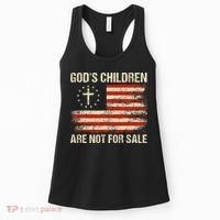 God's Children Are Not For Sale Funny Quote God's Children Women's Tank Top thumb 0