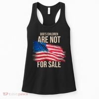 Gods Children Are Not For Sale Usa Flag Women's Tank Top thumb 0