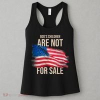 Gods Children Are Not For Sale Usa Flag Women's Tank Top thumb 3