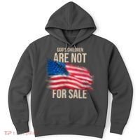 Gods Children Are Not For Sale Usa Flag Hoodie thumb 0