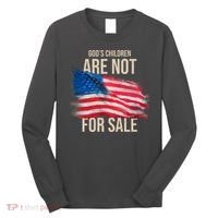 Gods Children Are Not For Sale Usa Flag Long Sleeve Shirt thumb 0