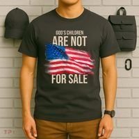 Gods Children Are Not For Sale Usa Flag T-Shirt thumb 6