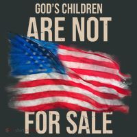 Gods Children Are Not For Sale Usa Flag Mousepad thumb 1