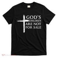 Gods Children Are Not For Sale Cross Christian T-Shirt thumb 0